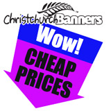 Christchurch Supplies of Banners Signs Displays and Hangers